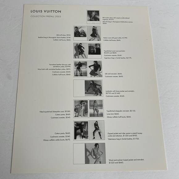 Luis Vuitton Vintage Rare Authentic Catalog Catalogue Pre-fall 2003 - Picture 5 of 7